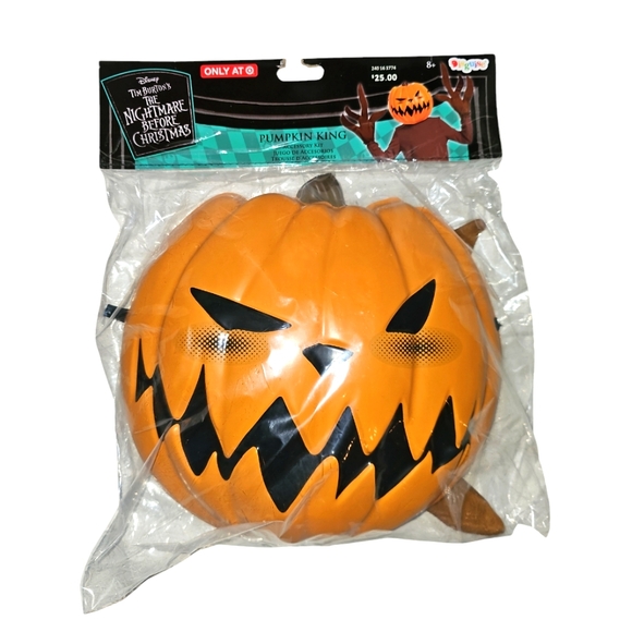 Disney Nightmare Before Christmas Pumpkin King Accessory Mask Gloves Kit NWT - Picture 3 of 4